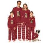 Festive Pug Christmas Family Matching Pajamas