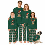 Festive Pug Christmas Family Matching Pajamas