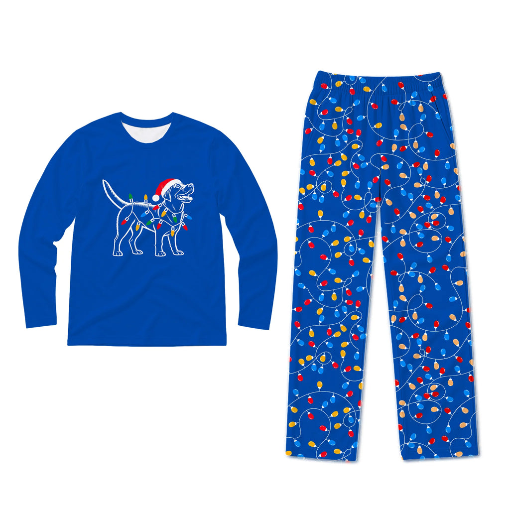 Christmas Lights Labrador Retriever Matching Family Pajamas