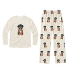 Dachshund Christmas Lights Family Matching Pajamas