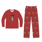 Dachshund Christmas Lights Family Matching Pajamas