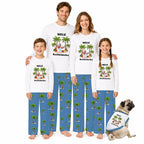 Mele Kalikimaka Tropical Christmas Family Matching Pajamas