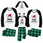 Custom Name Claus Buffalo Plaid Christmas Pajamas