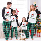 Custom Name Claus Buffalo Plaid Christmas Pajamas