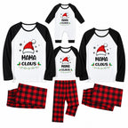 Custom Name Claus Buffalo Plaid Christmas Pajamas