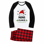Custom Name Claus Buffalo Plaid Christmas Pajamas