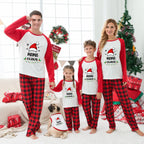 Custom Name Claus Buffalo Plaid Christmas Pajamas