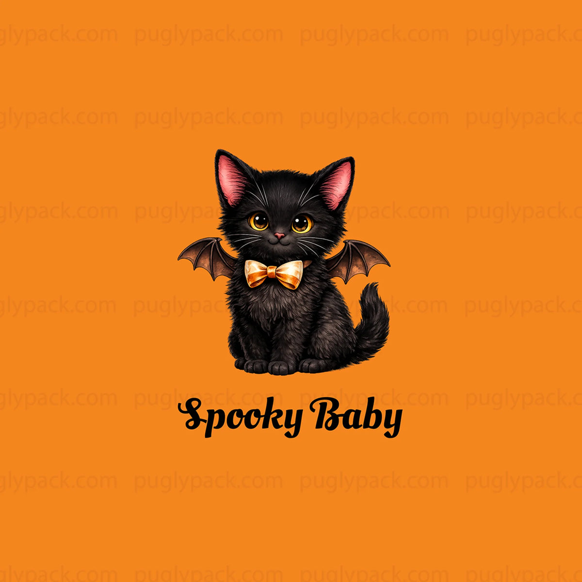 Spooky Black Cat Halloween Family Matching Pajamas