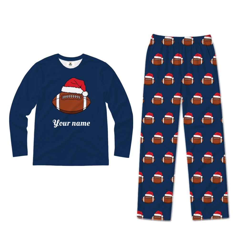 Personalized Football Christmas Family Matching Pajamas