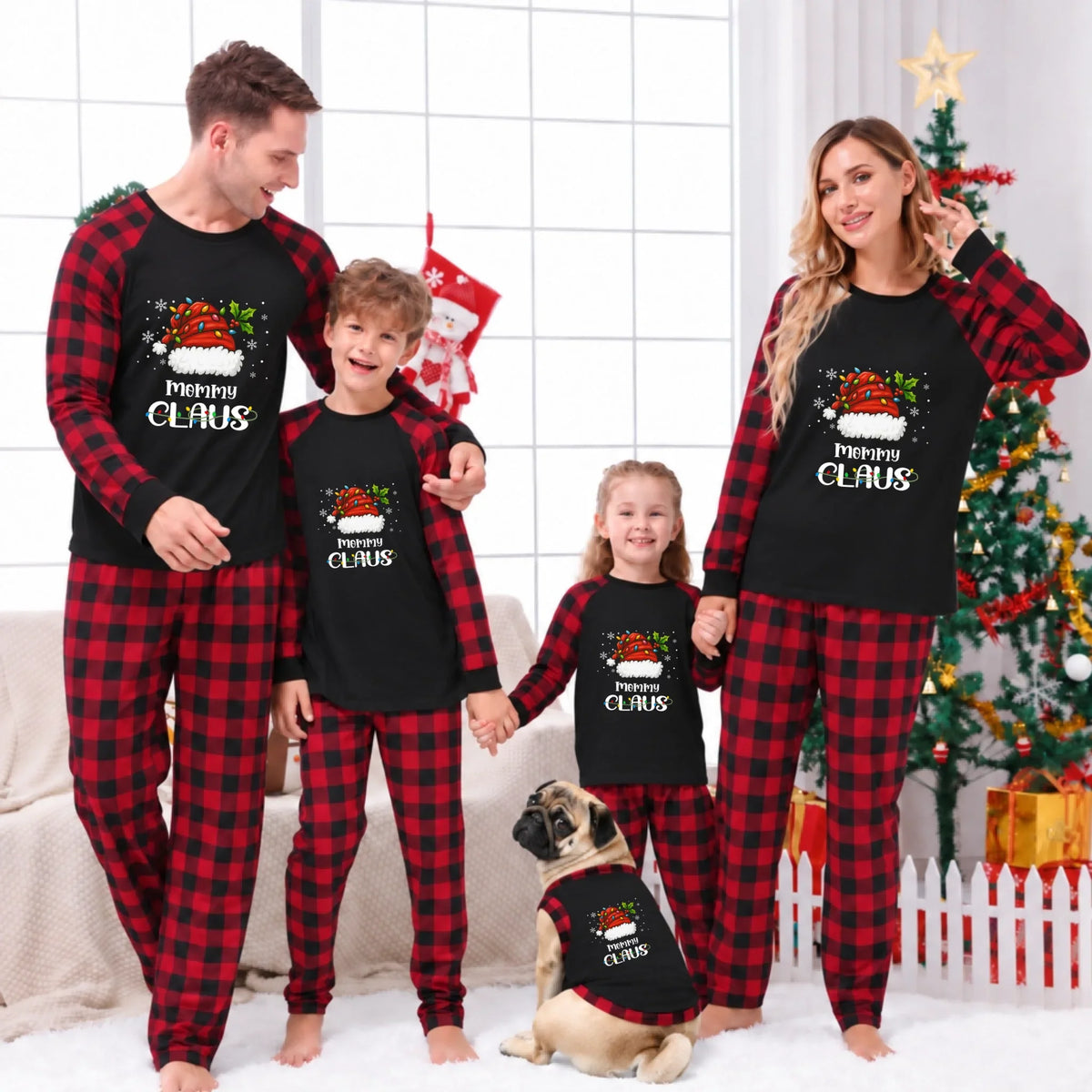 Personalized Claus Family Matching Christmas Pajamas