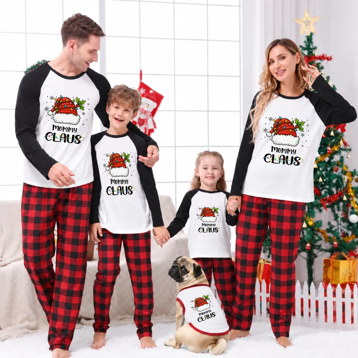 Personalized Claus Family Matching Christmas Pajamas