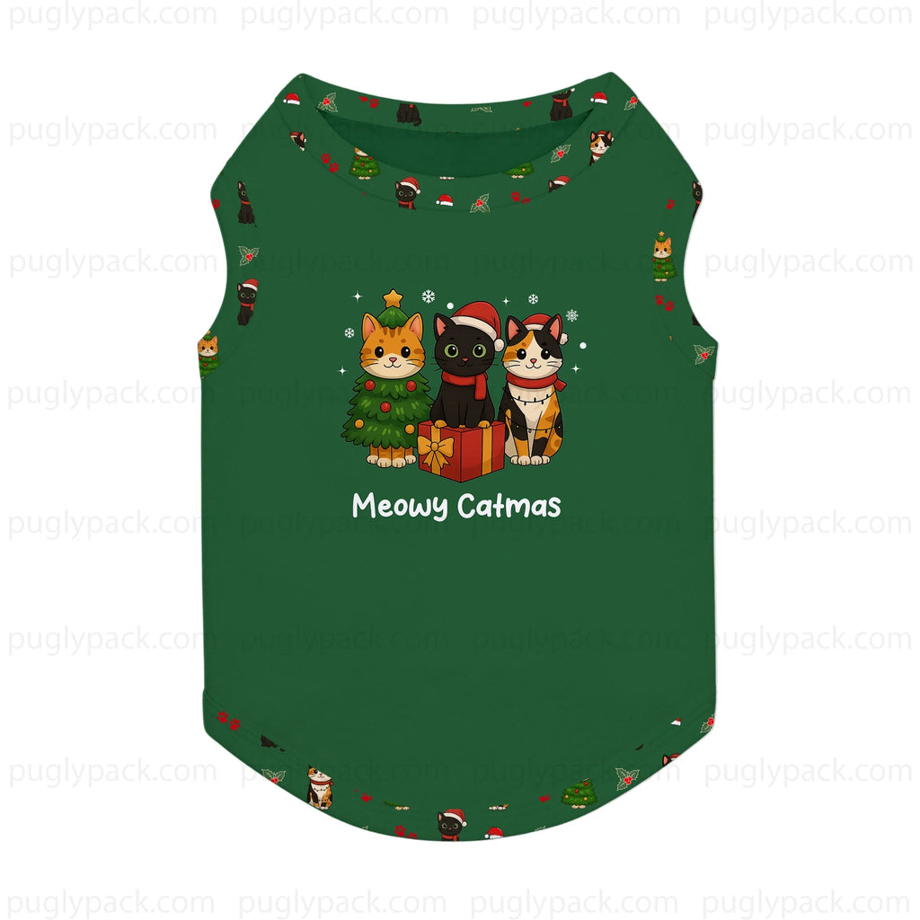 Meowy Catmas Family Matching Christmas Pajama Set