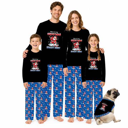 This Is My Christmas Hockey Shirt Family Matching Pajamas