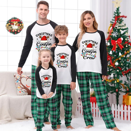 Buffalo Plaid Cousin Crew Christmas Pajamas
