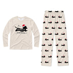 Dachshund Through The Snow Christmas Family Matching Pajamas Set