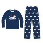 Dachshund Through The Snow Christmas Family Matching Pajamas Set