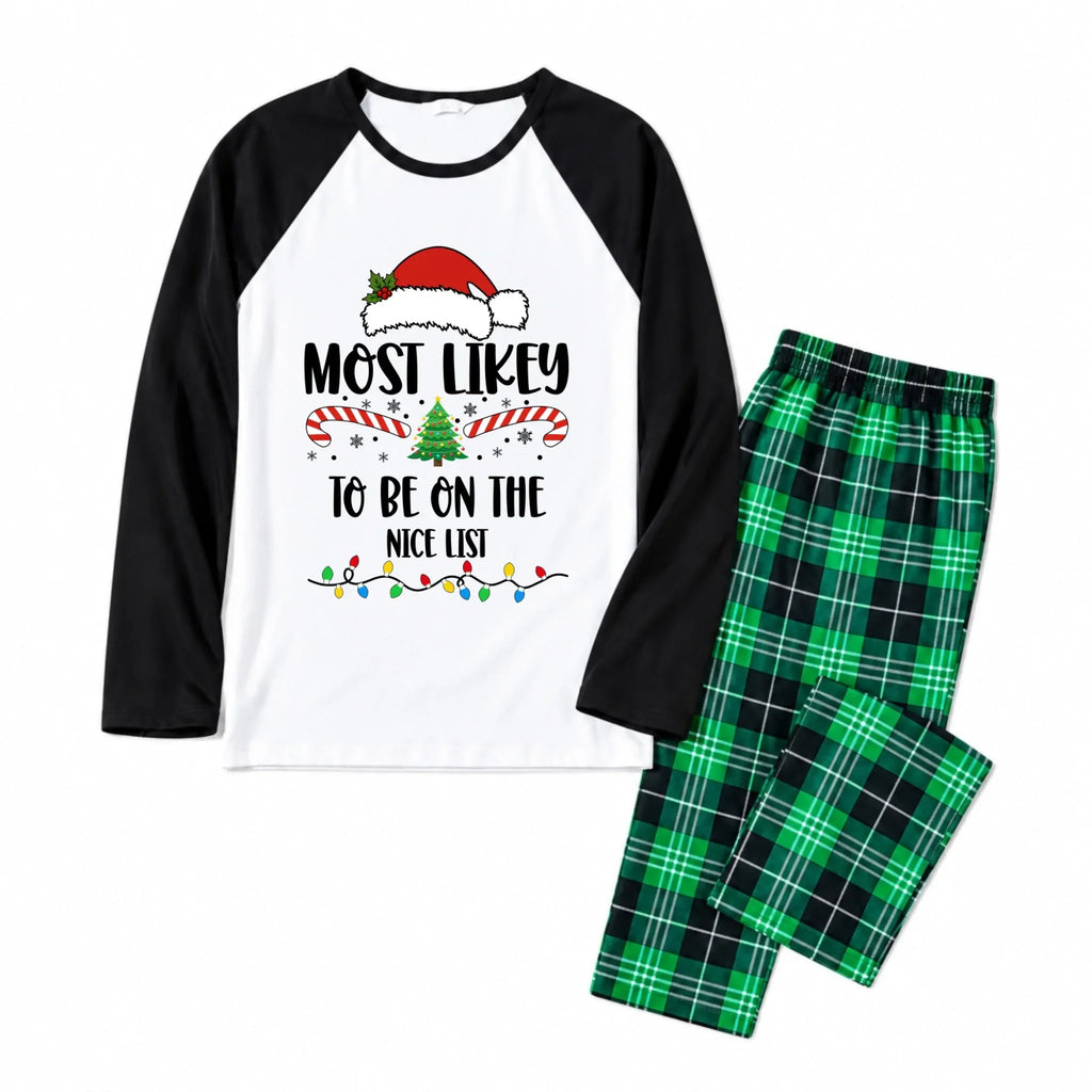 Most Likely To Christmas Plaid Family Matching Pajamas