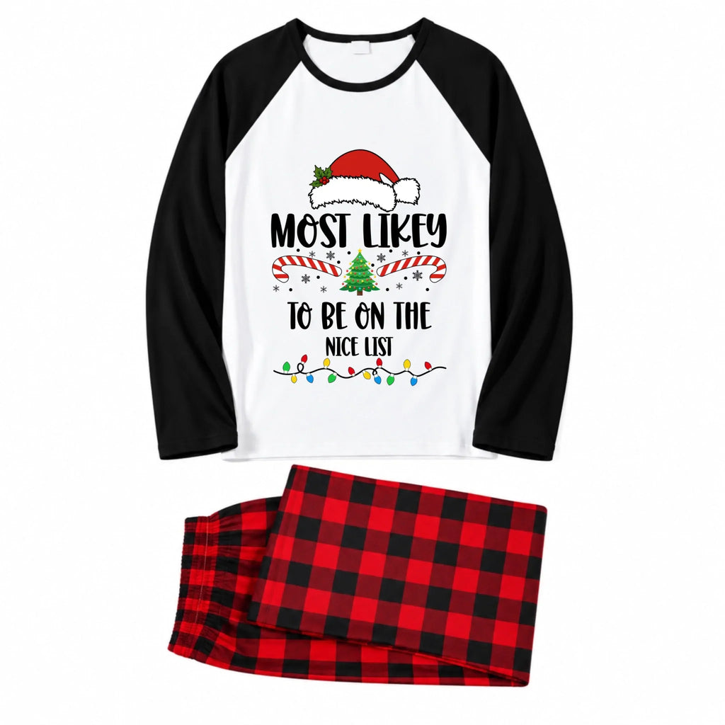 Most Likely To Christmas Plaid Family Matching Pajamas