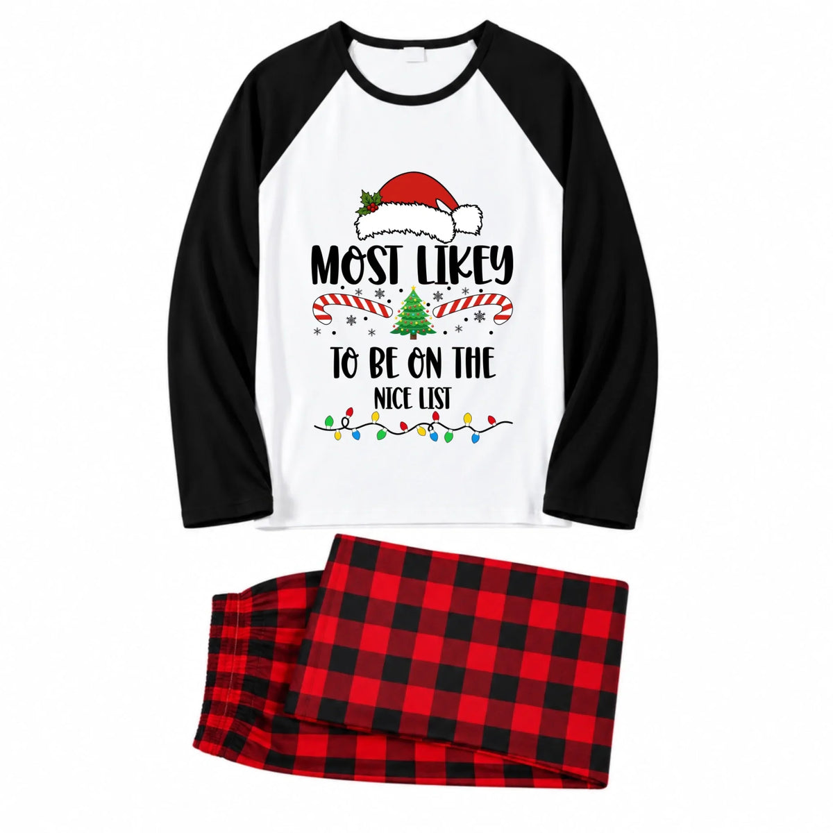 Most Likely To Christmas Plaid Family Matching Pajamas