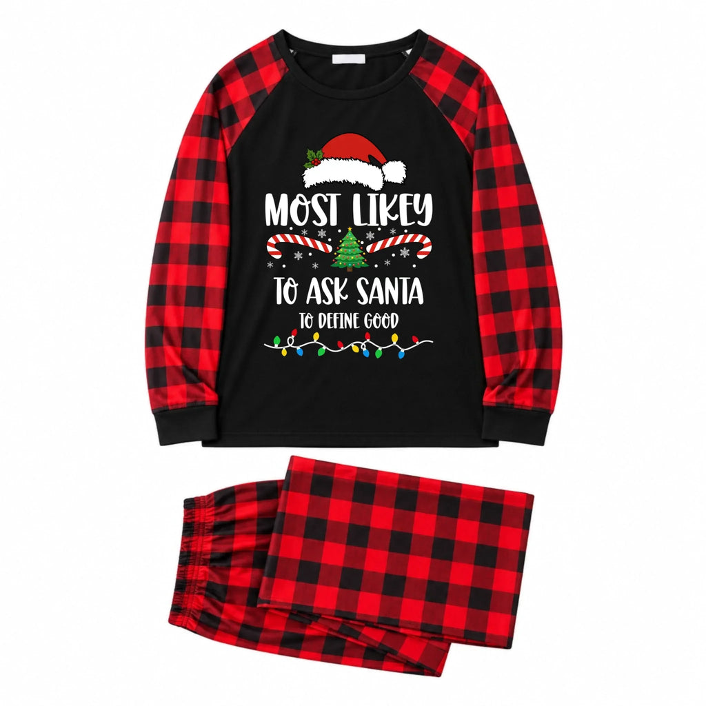 Most Likely To Christmas Plaid Family Matching Pajamas