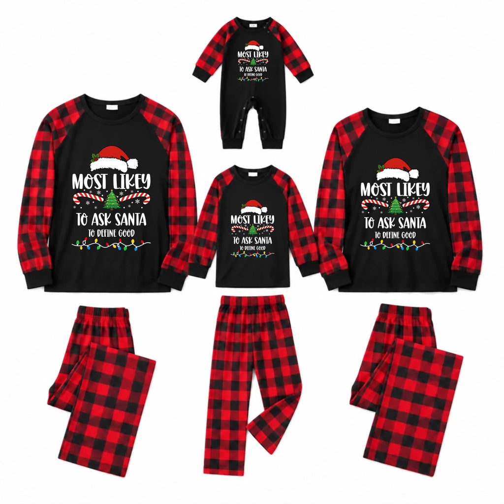 Most Likely To Christmas Plaid Family Matching Pajamas