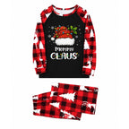 Personalized Claus Buffalo Plaid Family Christmas Pajamas