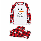 Custom Snowman Face Family Matching Christmas Pajamas Live Preview
