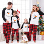 Personalized Snowman Family Matching Christmas Pajamas Live Preview