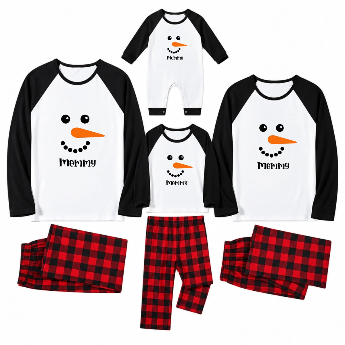 Personalized Snowman Family Matching Christmas Pajamas Live Preview