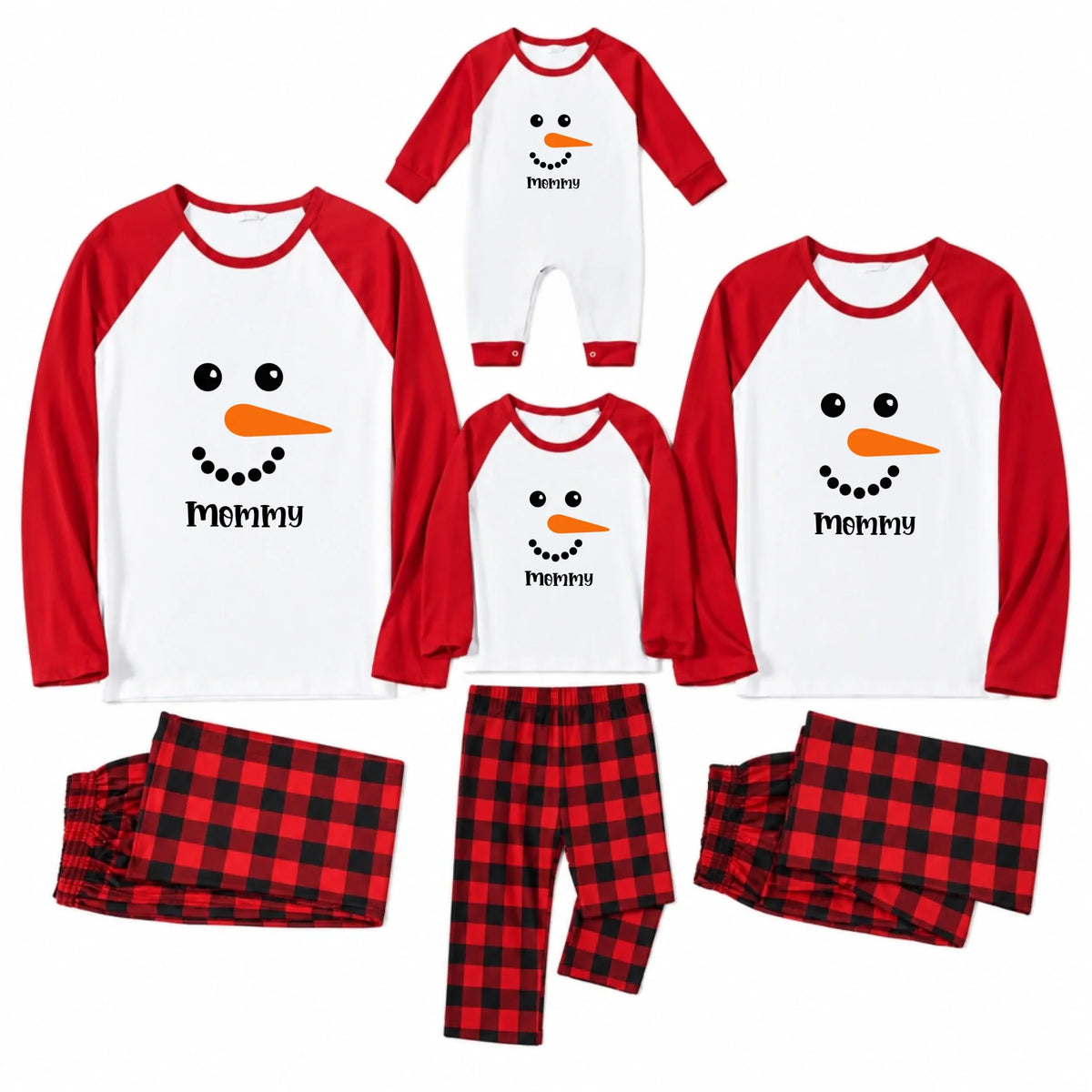 Personalized Snowman Family Matching Christmas Pajamas Live Preview