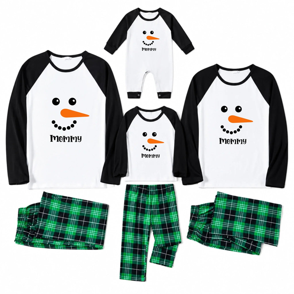 Personalized Snowman Family Matching Christmas Pajamas Live Preview