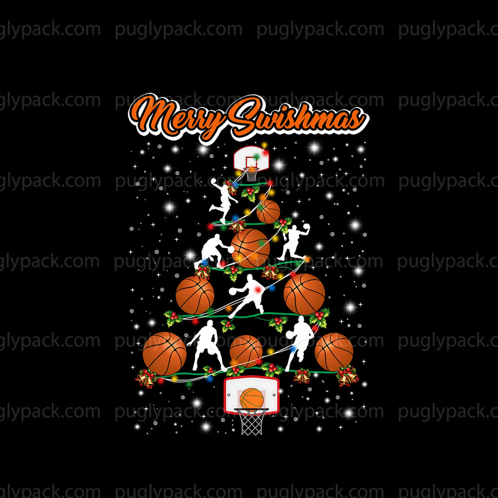 Merry Swishmas Christmas Basketball Family Matching Pajamas