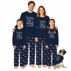 Santa's Favorite Hockey Player Matching Family Christmas Pajamas