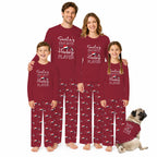 Santa's Favorite Hockey Player Matching Family Christmas Pajamas