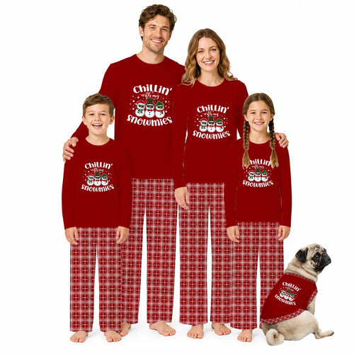 Chillin’ With My Snowmies Family Matching Christmas Pajamas