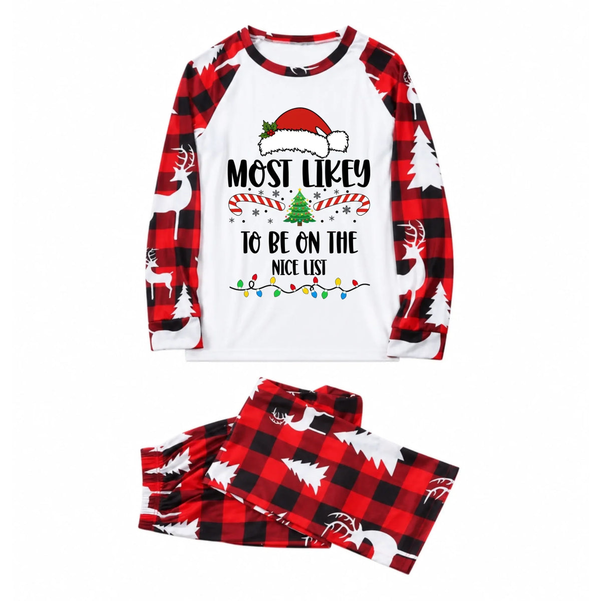 Funny Most Likely To Family Matching Christmas Pajamas