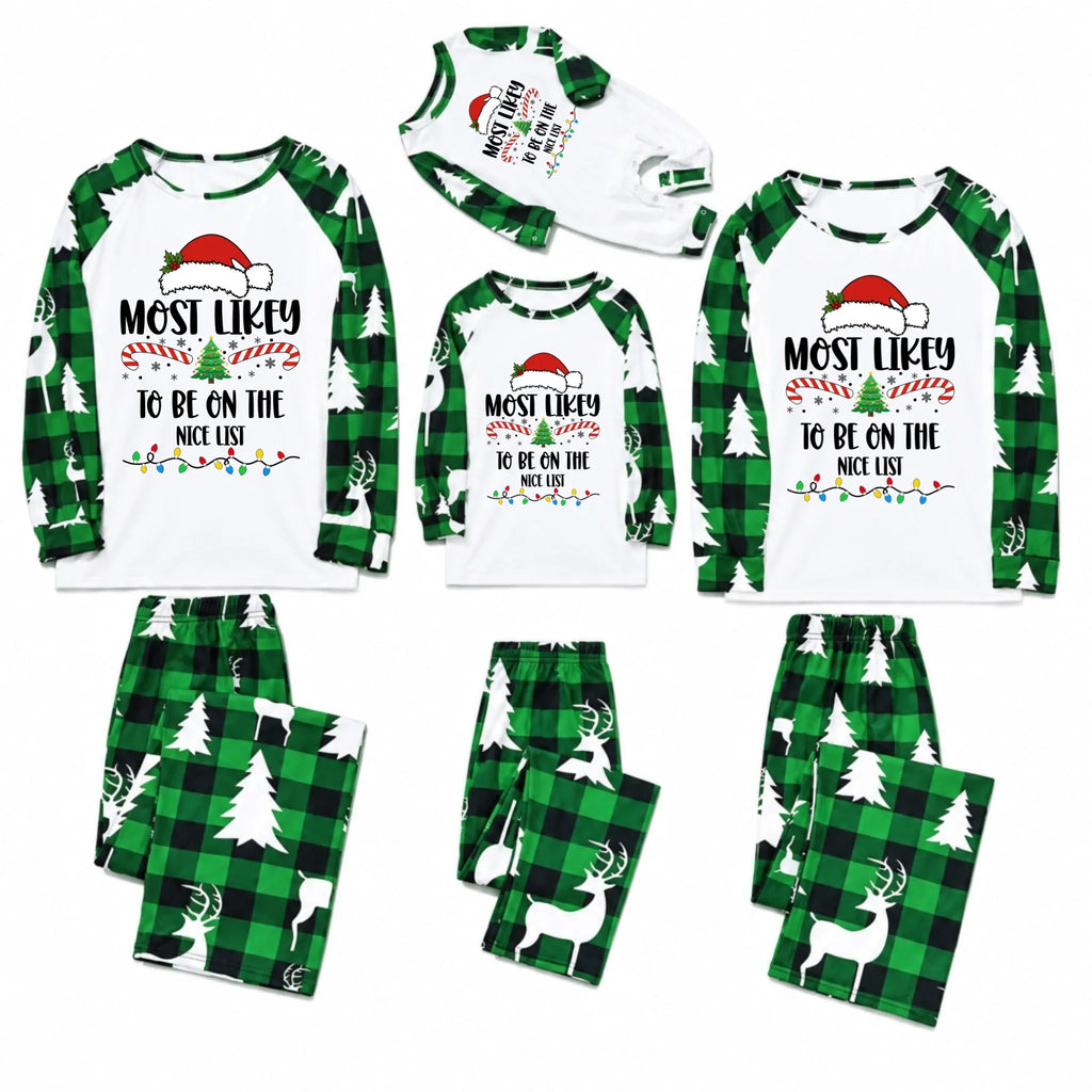 Funny Most Likely To Family Matching Christmas Pajamas