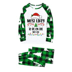 Funny Most Likely To Family Matching Christmas Pajamas