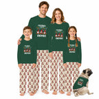 Football With My Gnomies Family Matching Christmas Pajamas