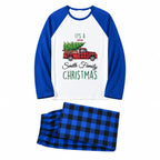 Personalized Family Name Red Truck Christmas Matching Pajamas