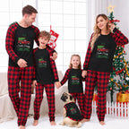 Personalized Family Name Red Truck Christmas Matching Pajamas