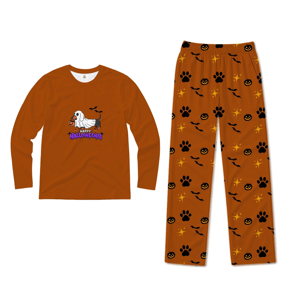 Happy Halloweenie Dachshund Family Matching Pajamas