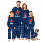 Personalized Name & Number Happy Hockey Days Family Christmas Pajamas