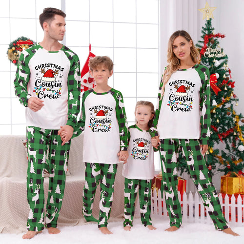 Christmas Cousin Crew Family Matching Pajamas