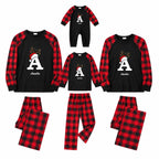 Personalized Initial & Name Christmas Family Matching Pajamas