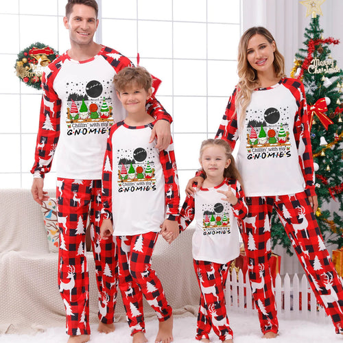 Chillin’ With My Gnomies Christmas Family Matching Pajamas