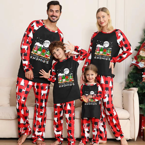 Chillin’ With My Gnomies Christmas Family Matching Pajamas