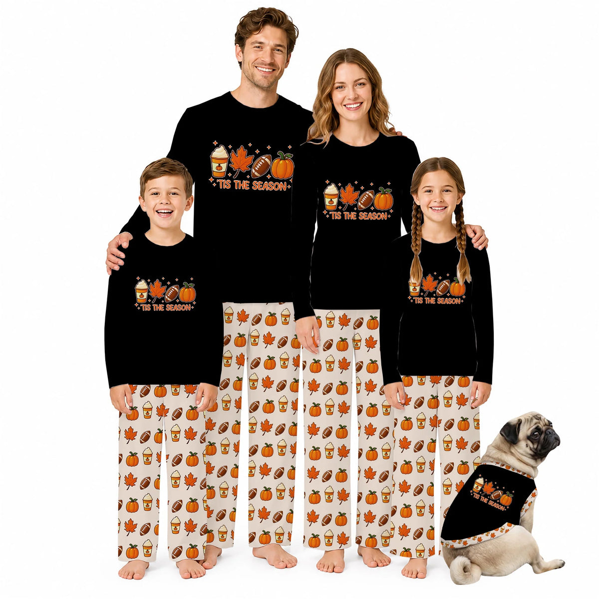Tis the Season Fall Family Matching Thanksgiving Pajamas