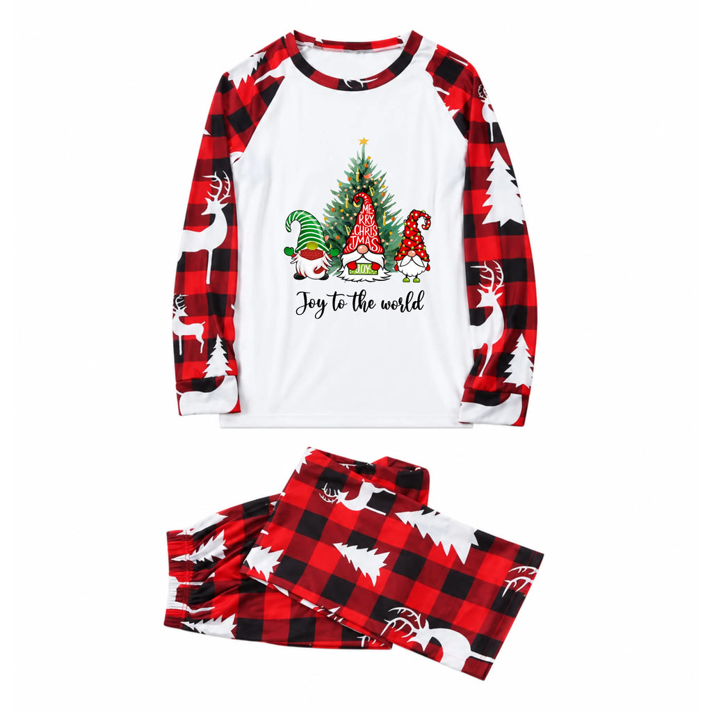 Joy To The World Christmas Gnome Matching Pajamas With Pet