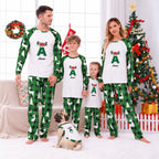 Personalized Initial & Name Family Matching Christmas Pajamas